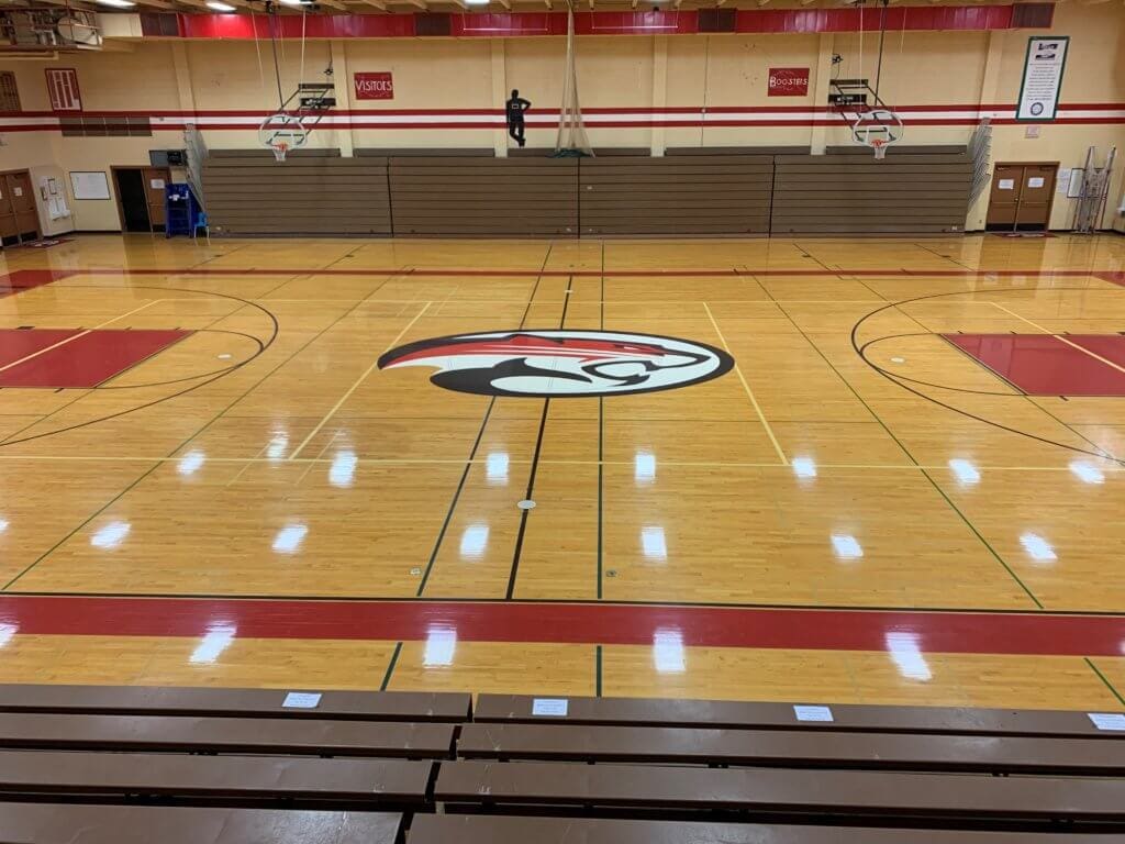 Bleachers and Gym Floor